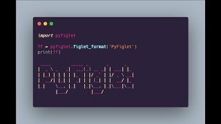 how to make ASCII art using pyfiglet and python shorts coding [upl. by Jay375]