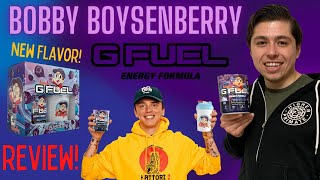 NEW Bobby Boysenberry Logic GFUEL Flavor REVIEW [upl. by Persian622]