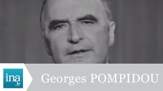 Georges Pompidou candidat à la Présidence de la République 1969  Archive vidéo INA [upl. by Sabelle]