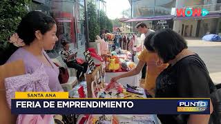 Santa Ana  Emprendedoras realizaron una importante feria [upl. by Groome]