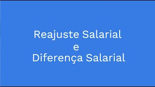 Lançamento de Reajuste e Diferença Salarial [upl. by Kincaid]