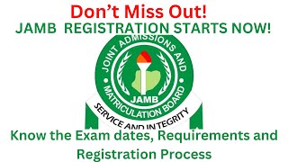 JAMB 2024 Registration Starts NOW  Easy Steps to Register with Less Stress [upl. by Linnet]