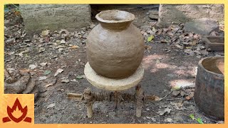 Primitive Technology Pottery Wheel [upl. by Marty]