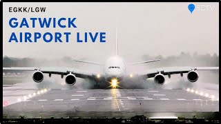 Gatwick Airport Live  EGKKLGW  9th November 2023 [upl. by Aihseym]