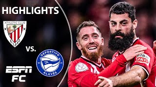 Athletic Club vs Alaves  Copa del Rey Highlights  ESPN FC [upl. by Auqined]