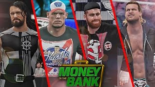 WWE 2K16 Money in the Bank 2016 Attires Package Seth Rollins John Cena Sami Zayn amp Ziggler [upl. by Iorio817]