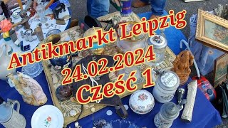 Antikmarkt Leipzig 24022024  flohmarkt targ staroci [upl. by Nnayllas]