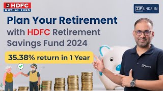 HDFC Retirement Savings Fund 2024  Best Equity Plan for Retirement in Hindi  Secure Your Future [upl. by Yobybab]