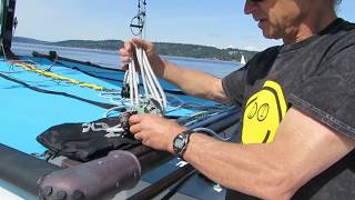 Hobie 012  Rigging the Mainsheet [upl. by Lemuel]