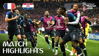 2018 WORLD CUP FINAL France 42 Croatia [upl. by Nirrac176]