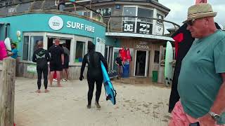 Exploring Fistral Beach The Surfing Paradise of Newquay Cornwall 🌊🏄‍♂️ [upl. by Cristine]