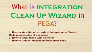 118 How to Delete Integration rules in PEGA  Integration Cleanup Wizard in pega  integration [upl. by Tilford]