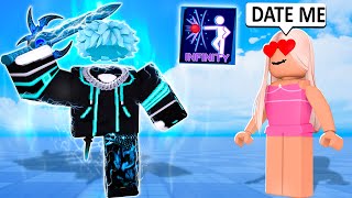 I Destroy the BIGGEST GOLD DIGGER in Roblox Blade Ball [upl. by Jdavie]