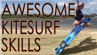 Awesome Kitesurf Skills Tricks amp Stunts [upl. by Idid519]