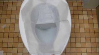 The Proper Way to Put on a Toilet Seat Cover [upl. by Burley]