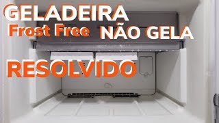 GELADEIRA FROST FREE NÃO GELA A PARTE DE BAIXO REFRIGERADOR BRASTEMP NÃO GELANDO NA PARTE DE BAIXO [upl. by Eniamraj]