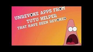 FIX CRASHESREVOKES OF APPS DOWNLOADED FROM TUTUAPP [upl. by Wurtz]