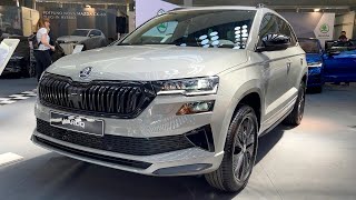 New Skoda KAROQ SPORTLINE 2022  FULL REVIEW exterior interior trunk 20 TDI 150 HP [upl. by Dronski]