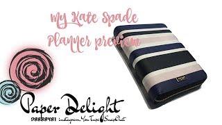 My Kate Spade Planner preview [upl. by Balbinder415]