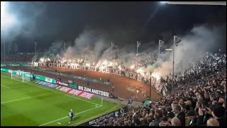 Preussen Münster  Schalke 04  CHOREO  PYRO 280924 SCPS04 Schalke04 Preussenmünster [upl. by Jamnes]