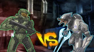 Halo 2 AI Battle  Spartan IIs vs Elite Ultras [upl. by Agnella]