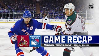 Coyotes  Rangers 1016  NHL Highlights 2023 [upl. by Fisher]