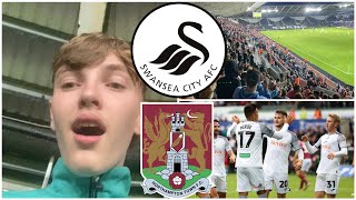 JOSH GINNELLY TAKE A BOW SWANSEA 30 NORTHAMPTON MATCHDAY VLOG [upl. by Ibocaj]