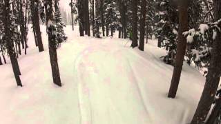 Wolf Creek CO Snow Ski quotGlory Holequot Feb 13 2013 [upl. by Thin]