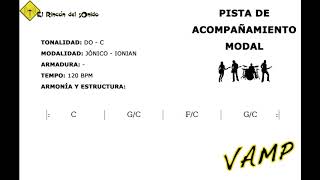 Pista de acompañamiento modal Do JÓNICO  C IONIAN VAMP 120 bmp [upl. by Alric495]