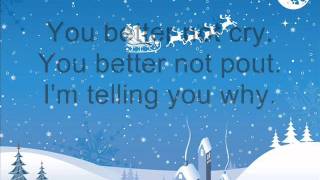 Michael Bublé  Santa Claus is coming to town  Lyrics [upl. by Dlabihcra396]