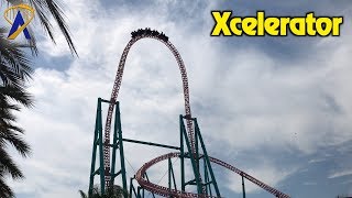 Xcelerator Roller Coaster POV at Knotts Berry Farm [upl. by Annoid979]