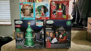 Unboxing 5 New Christmas Inflatables Live [upl. by Eulalee]