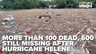 More than 100 people have died 600 still missing after Hurricane Helene ravages several states [upl. by Amitaf]