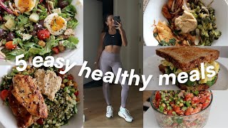 EASY MEALS IN 30 MIN  5 quick amp healthy lunchdinner recipes [upl. by Erdnael553]