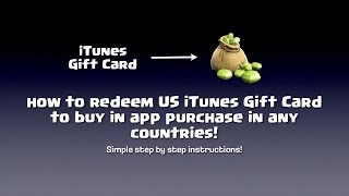 How to redeem US iTunes Gift Card in any countries [upl. by Tuddor]