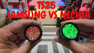 WURKKOS TS25 BOTH VERSIONS SAMSUNG LH351D VS NICHIA 519A [upl. by Anaile]