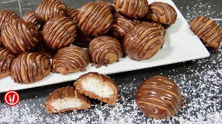 🆘 Čokoladni Kolačići s Kokosom  Chocolate Cookies with Coconut Filling Recipe [upl. by Yelik627]