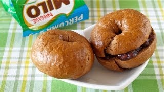 How to Make MILO Bagels Recipe ミロ ベーグルの作り方 レシピ [upl. by Verada67]