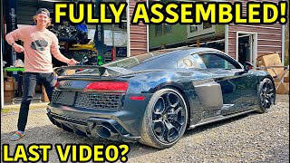 Rebuilding A Wrecked 2020 TWIN TURBO Audi R8 Part 17 [upl. by Clerk]