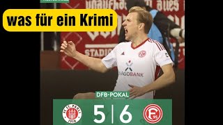 DFB Pokal ST pauli gegen Düsseldorf Krimi im viertelfinale Düsseldorf ist im Halbfinale [upl. by Paddy]