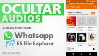 Ocultar áudios do Whatsapp no Player de música Sem excluir [upl. by Quintin]