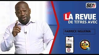 Fabrice Nguema Revue de Presse du jeudi 07 mars 2024 en Français [upl. by Roel]