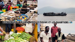 VOICI LA COMMUNE DE MALUKU LIBONGO LES QUARTIERS ET LES ACTIVITÉS DU FLEUVE 🇨🇩 [upl. by Peterus893]