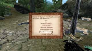 Oblivion Lithians Nature Of the Beast Mod Vampirism Improving mod [upl. by Wall]