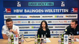 Pressekonferenz zum Spiel HBW BalingenWeilstetten vs ThSV Eisenach [upl. by Ehsrop18]