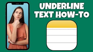 Guide To Making Text Underlined In The Notes App  Step By Step Guide  Apple Notes Tutorial [upl. by Lutero]