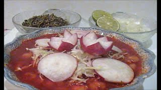 POZOLE ROJO para 25 30 personas DE CERDO [upl. by Eelahc959]