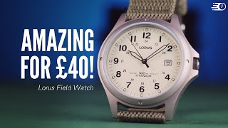 This Obscure Lorus Field Watch Will BLOW Your Socks Off Lorus RXD425L8 Review [upl. by Torras]