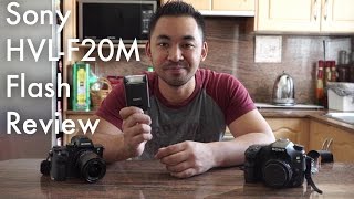 Sony HVLF20M Flash Review  John Sison [upl. by Arlynne]