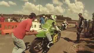 Kork Ballington rides Greg Hansfords 750cc Kawasaki 2014 [upl. by Lepine751]